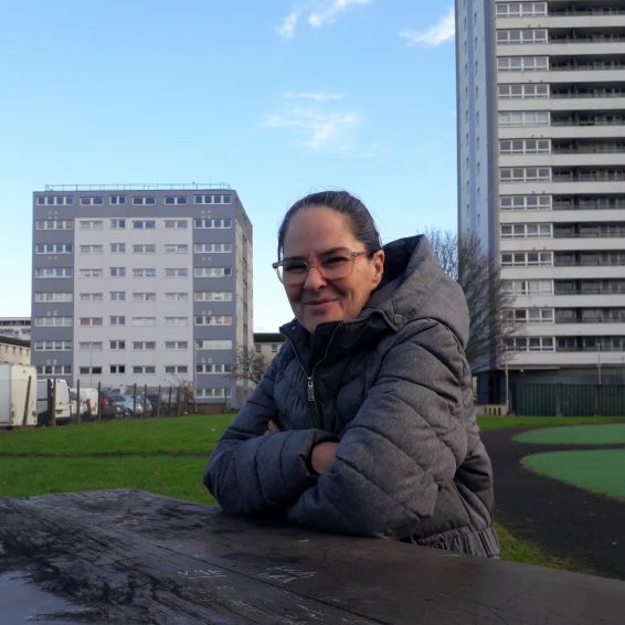 Wyndford tenant Lesley Green says regeneration plans give people something to look forward to   