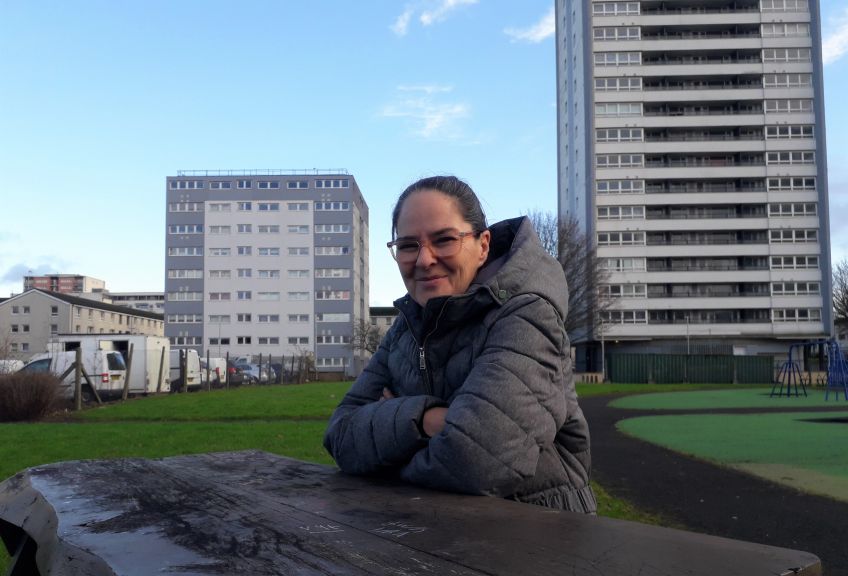 Wyndford tenant Lesley Green says regeneration plans give people something to look forward to   
