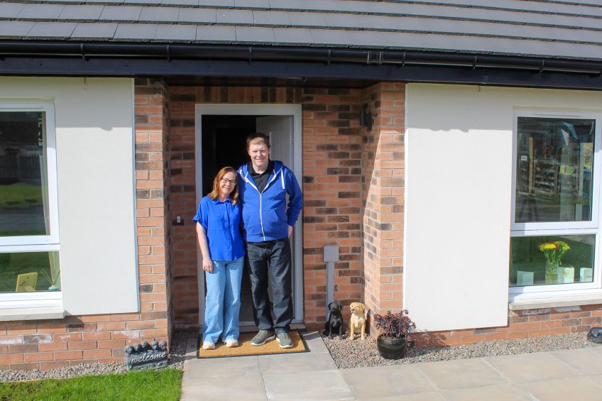 Alison and Stuart Sim, Johnstonebridge, Wheatley Homes South