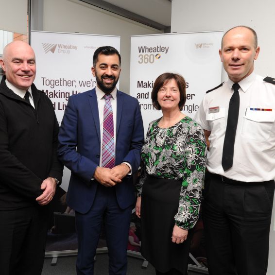 Scottish Justice Secretary Humza Yousaf helped launch Wheatley 360