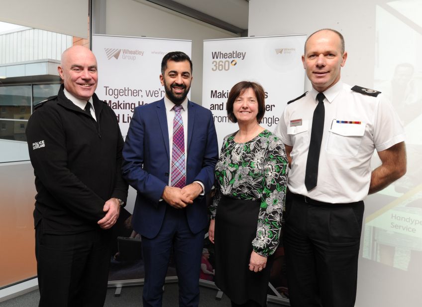 Scottish Justice Secretary Humza Yousaf helped launch Wheatley 360