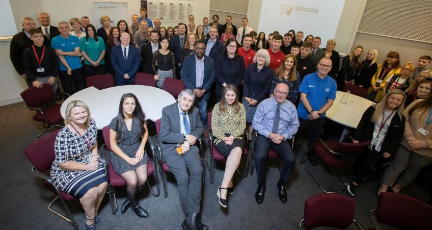 Cabinet Secretary Aileen Campbell helps mark the first year of Wheatley Works