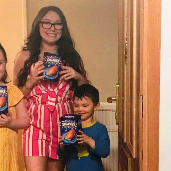 Cube tenant and family receive Easter Eggs