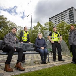 Picture of Wheatley and Police Scotland staff 