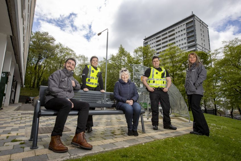Picture of Wheatley and Police Scotland staff