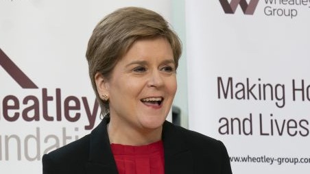 First Minister Nicola Sturgeon at the launch of Wheatley Group’s new £6m cost-of-living crisis fund