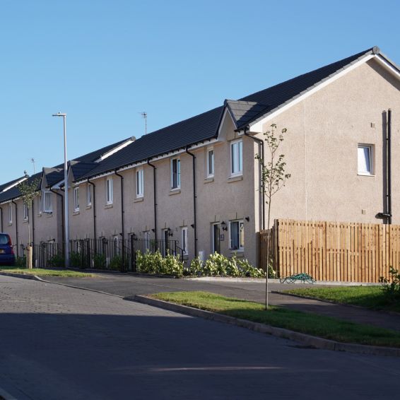 Image of houses at Wheatley Group's Roslin development