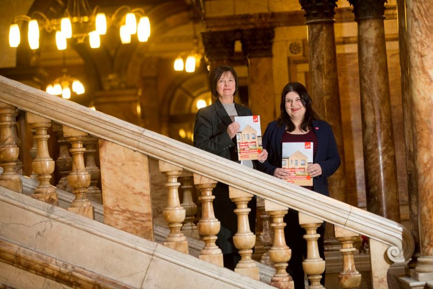 Fraser of Allander report launch with Bernadette Hewitt and Councillor Susan Aitken