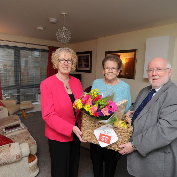 Housing Minister Margaret Burgess opens new Barmulloch homes