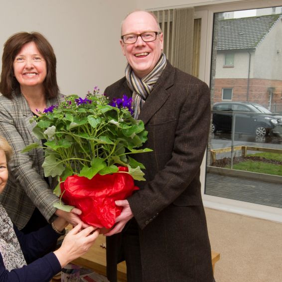 Housing Minister Kevin Stewart launches new homes in Castlemilk