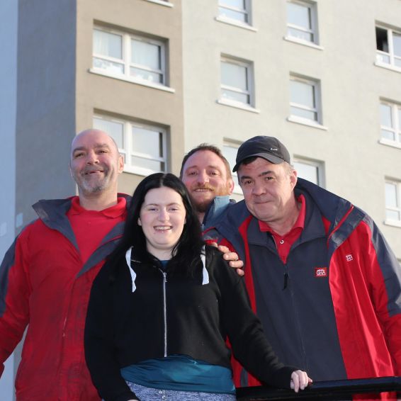 Natalie Monroe with copncierges from Cathkinview Place